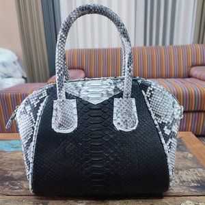 Genuine Python Snakeskin Leather Bag for Women